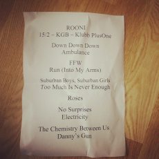 Setlist KGB